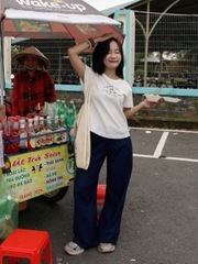 A29224 - A thun sọc thêu Pink