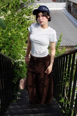 Q9793 - Quần Jean ống cong rã xéo