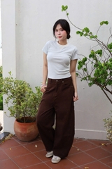 Q9793 - Quần Jean ống cong rã xéo