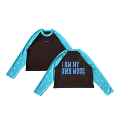 A29901- Áo thun raglan Tay Dài in Pretty