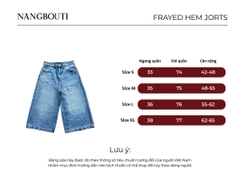 Q9896- 	Quần Jean lửng rách lai
