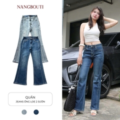 Q9908- 	Quần Jean ống loe 2 sườn
