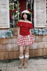 A29249 - A thun trễ vai thêu FLE..Muse