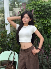 Q9839 - Quần dài ống cong phối lai wash a.x.i.t