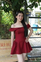 D6300- Đầm trễ vai