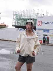 K3342-	Khoác thun nữ in Chasing Dream