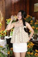 A29969- Áo 2 dây chấm bi