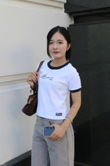 A29558 - A thun crop ôm phối thêu Posi