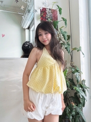 A29684 - A cổ yếm lai bí buộc nơ chấm bi