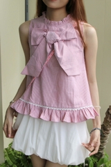 A29161 - A kiểu cổ bèo gắn nơ