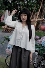 A29212 - A babydoll cổ tim phối ren