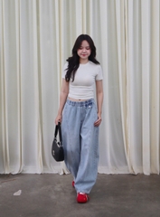 Q9914- 	Quần Jean lưng thun rã TT