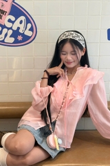 A29529 - A kiểu TD cổ bèo nút bọc