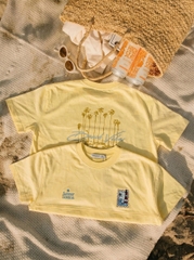 A29699 - A thun boxy rộng in thêu Beach