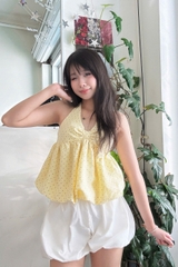 A29684 - A cổ yếm lai bí buộc nơ chấm bi