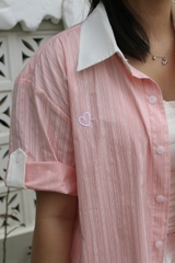 A29077 - A smi phối cổ xăn tay thêu Lit