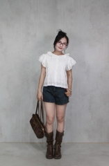 A29605 - A kiểu nhấn li trước phối ren bèo