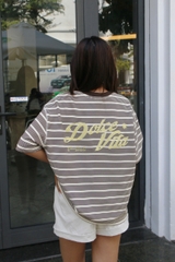 A29781- Áo thun boxy sọc thêu Dolce