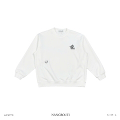 A29170 - A sweater bo tay&lai thêu What you