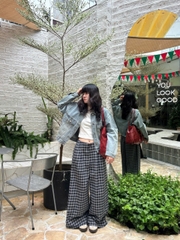 K3237 - K J 2 nắp túi giả xếp 4 li