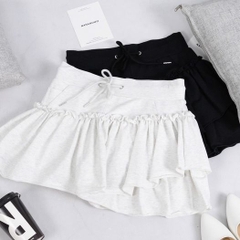 V3391 - 	V chân váy ngắn tầng bèo