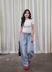 Q9914- 	Quần Jean lưng thun rã TT