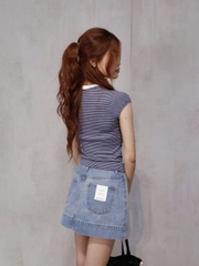 V4008 - V J ngắn lai to 2 túi mổ ngang