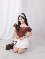 A29520 - A kiểu cổ bẻ phối ren