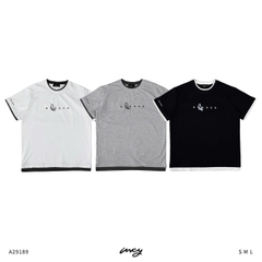 A29189-Áo thun nam phối in wo