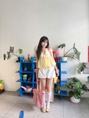 A29684 - A cổ yếm lai bí buộc nơ chấm bi