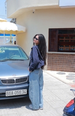 Q9792-Q Culottes J túi dọc rã trước