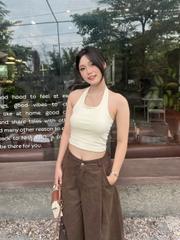 Q9906- 	Quần lửng ống rộng