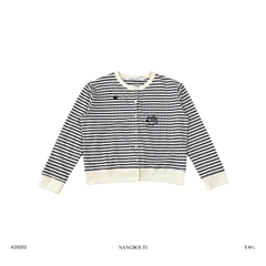 A29202 - A Cardigan sọc thêu Angel