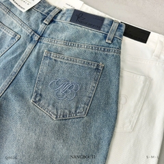 Q8626 - Q Culottes Jeans ống suông 2 túi mổ trước