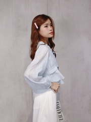 A29106 - A kiểu TD cổ V bèo 2 nơ