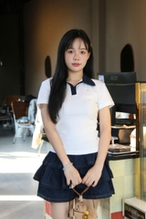 SE2085 - SE 2 món áo polo + váy ngắn tầng