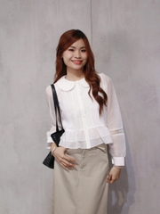 A29123 - A kiểu cổ sen phối ren