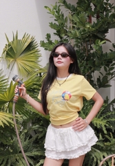 A29714-	A thun gọn phối cổ in thêu quả bóng I'll be