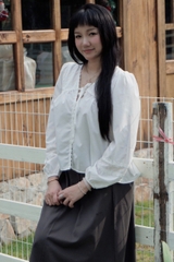 A29212 - A babydoll cổ tim phối ren