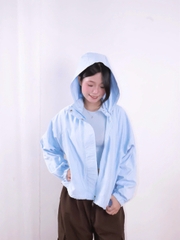 K3329- 	Áo khoác dù nẹp trước