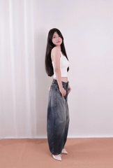 Q9857 - Quần Jean nữ ống cong basic