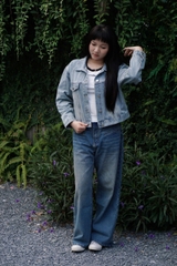 K3237 - K J 2 nắp túi giả xếp 4 li