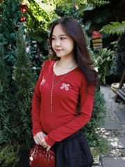 A29075 - A kiểu TN cổ V ren xỏ dây