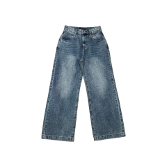 Q9835 - Quần culottes jeans túi bầu rã túi