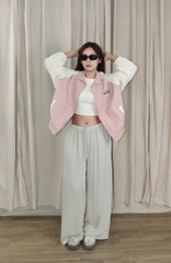 Q9787- 	Q linen nữ ống rộng lưng thun