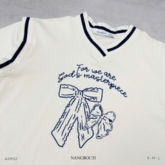 A29152 - A thun phối bo dệt sọc in nơ For we