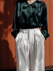 Q8662- Q culottes xếp li túi xéo bản lưng kiểu