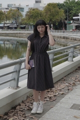 D6150 - D midi sọc tay hến