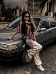 Q8458 - Q kaki cargo túi hộp