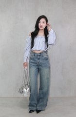 A28054 - A kiểu dún bèo đính nơ